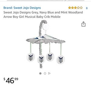Woodland Arrows Baby Crib Mobile